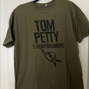Tom Petty & The Heartbreakers Olive Green T-Shirt